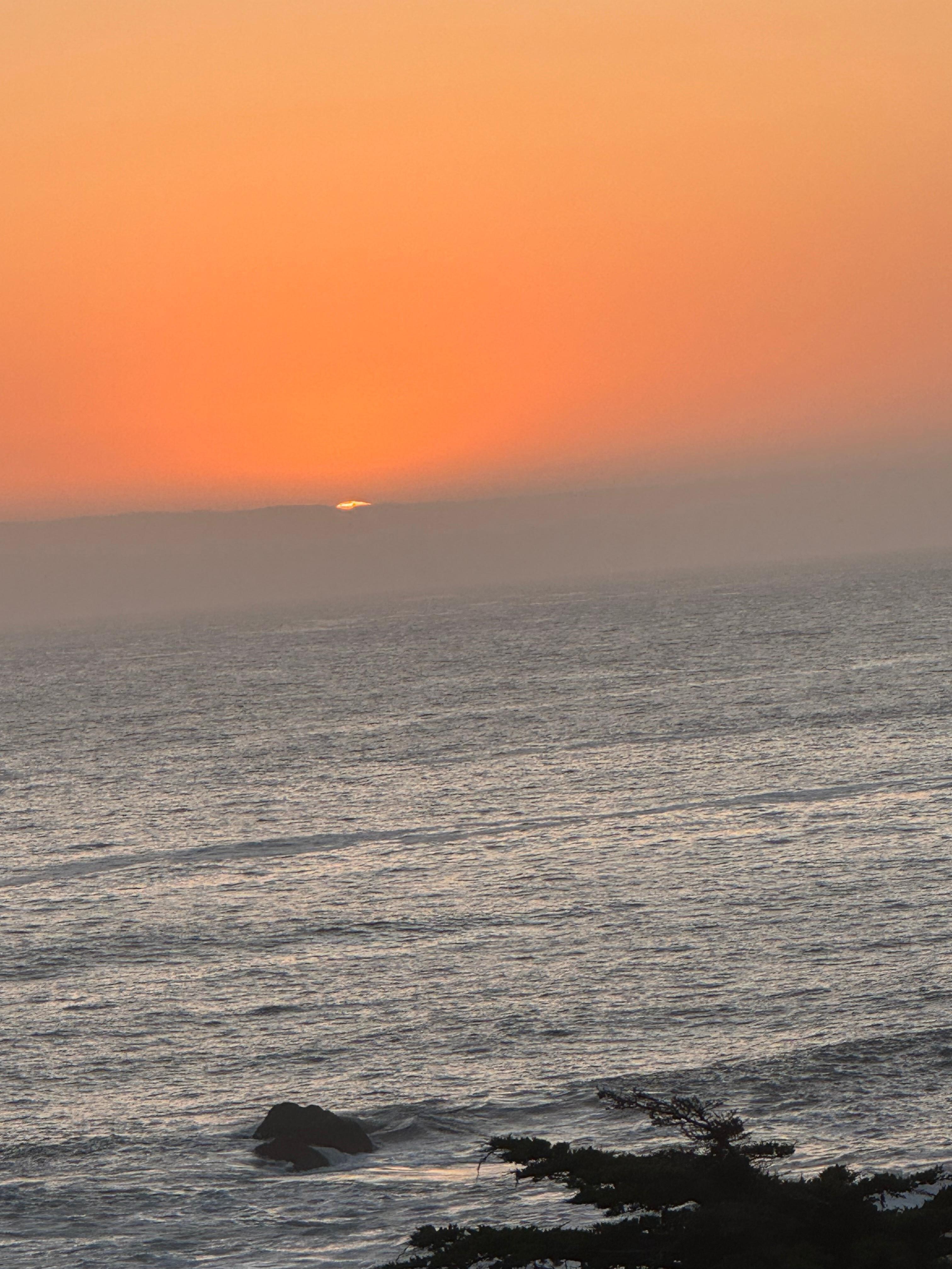 Sunset from the dinner table!