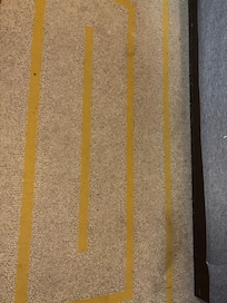 Dirty floor first walking on next to bed