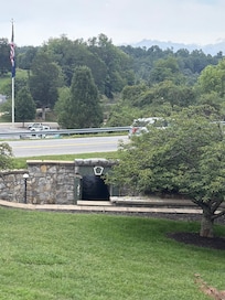 The breezeway to the natural bridge