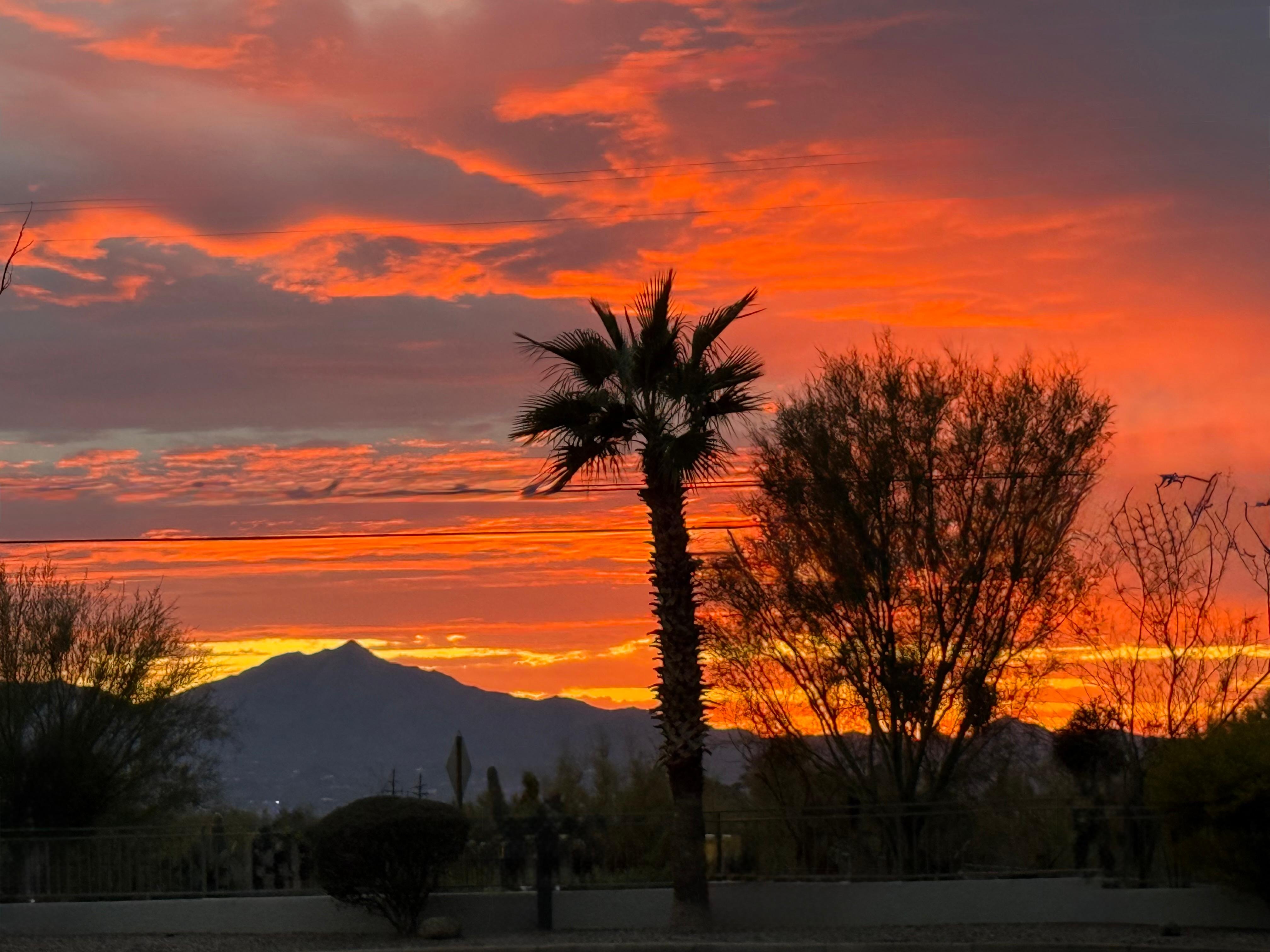 Sunset from the parking lot
