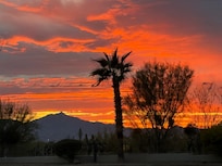 Sunset from the parking lot