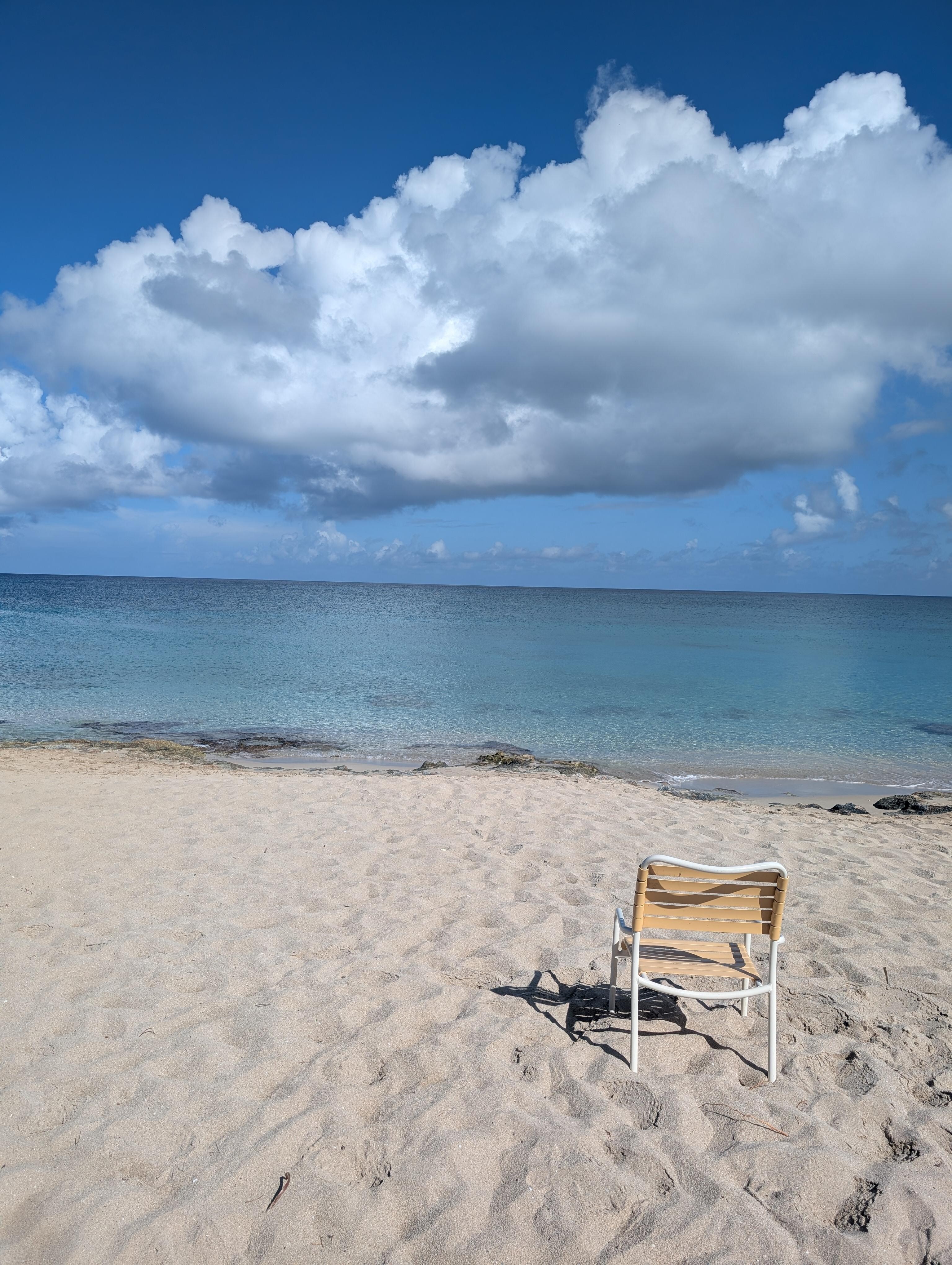 Beach view on the the property.