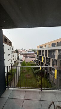 Blick aus dem Balkon