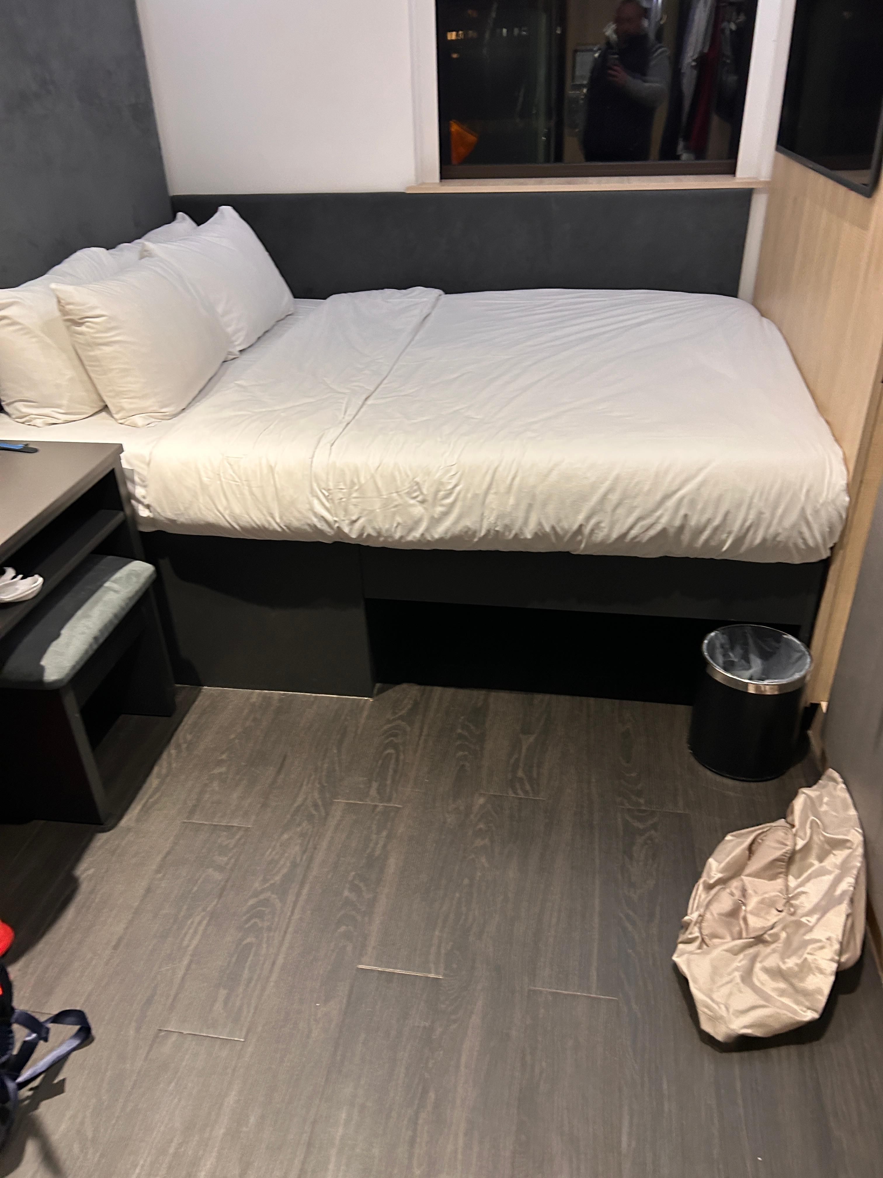 Bed and room