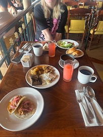 Rooftop breakfast buffet