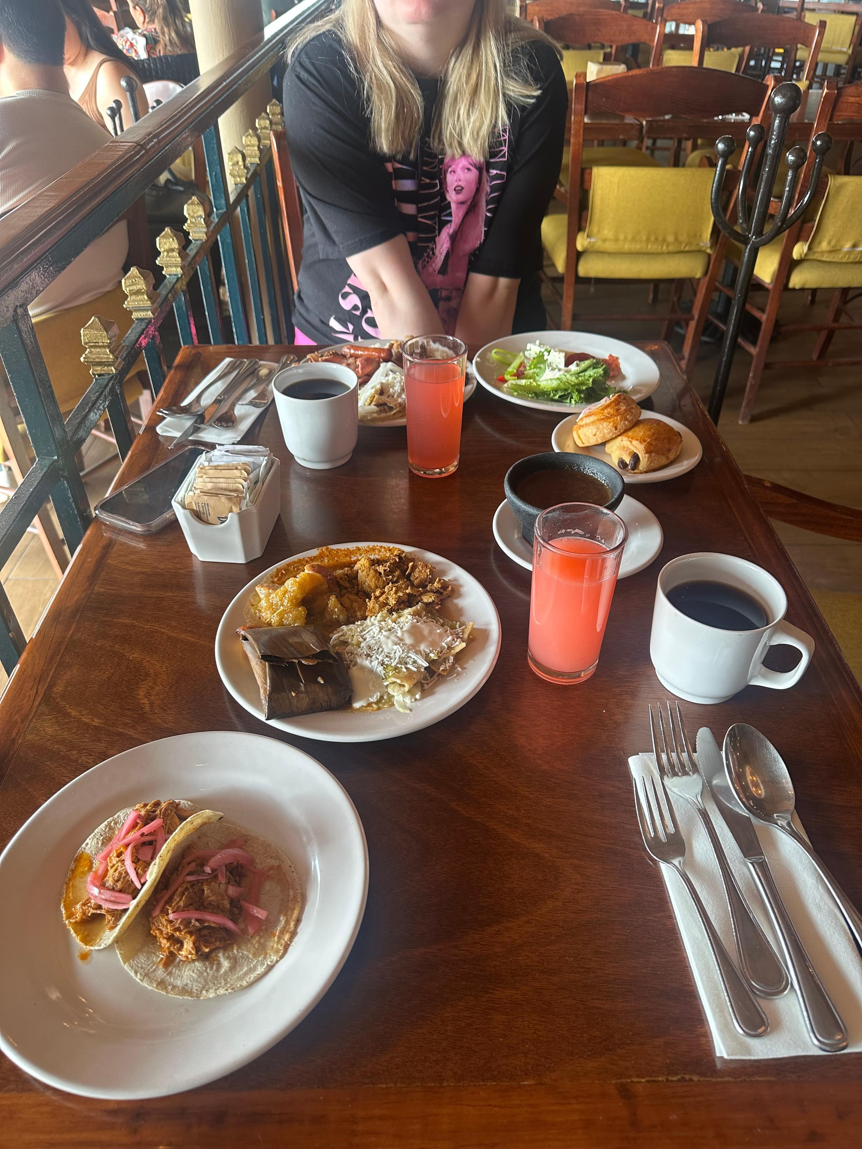 Rooftop breakfast buffet