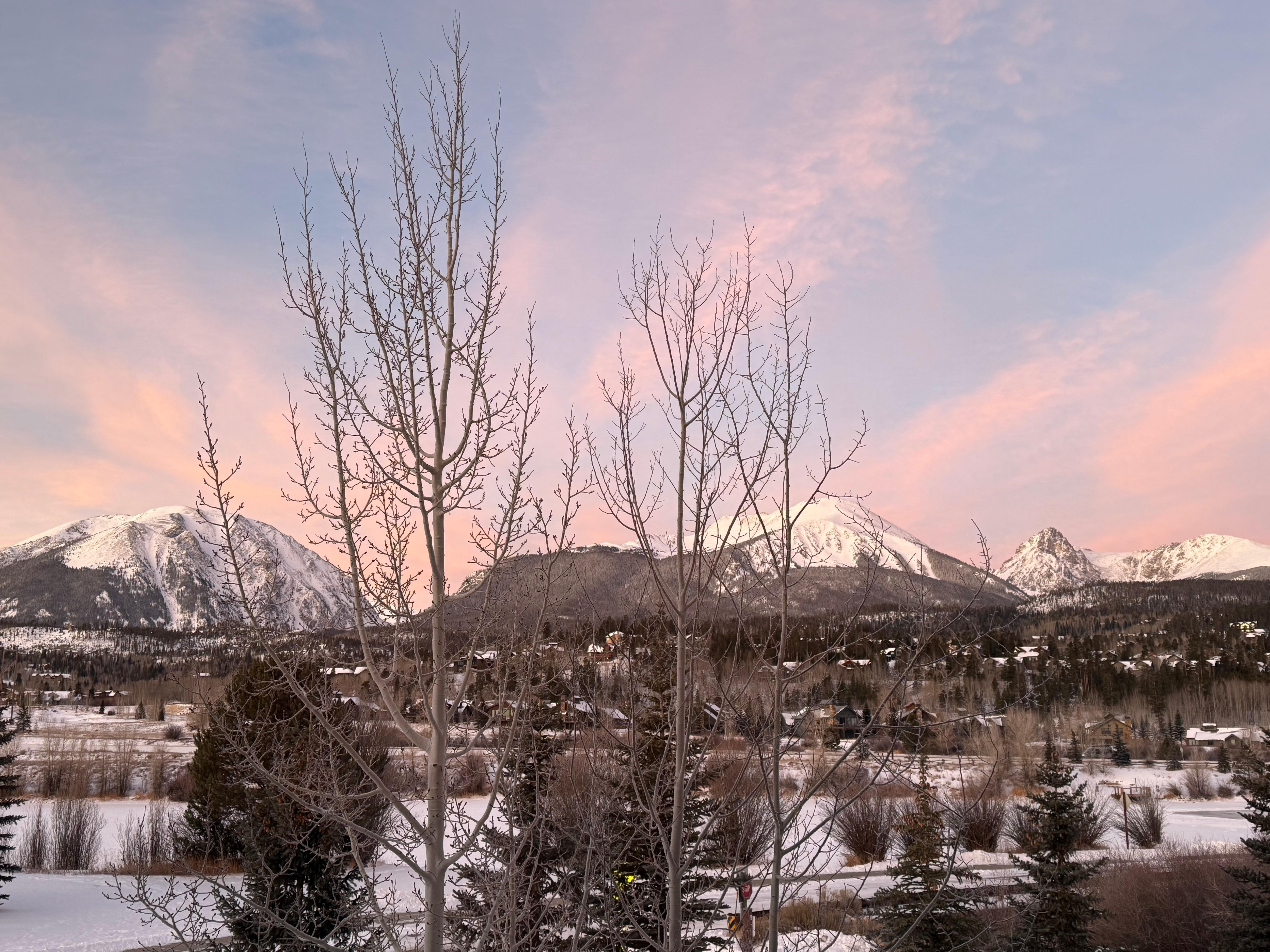 Sunrise from kitchen window
