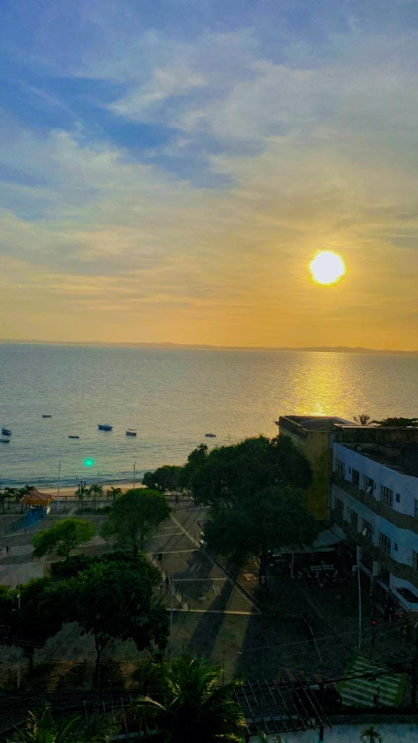 Vista do corredor dos quartos 