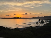 This is the morning view from the balcony.