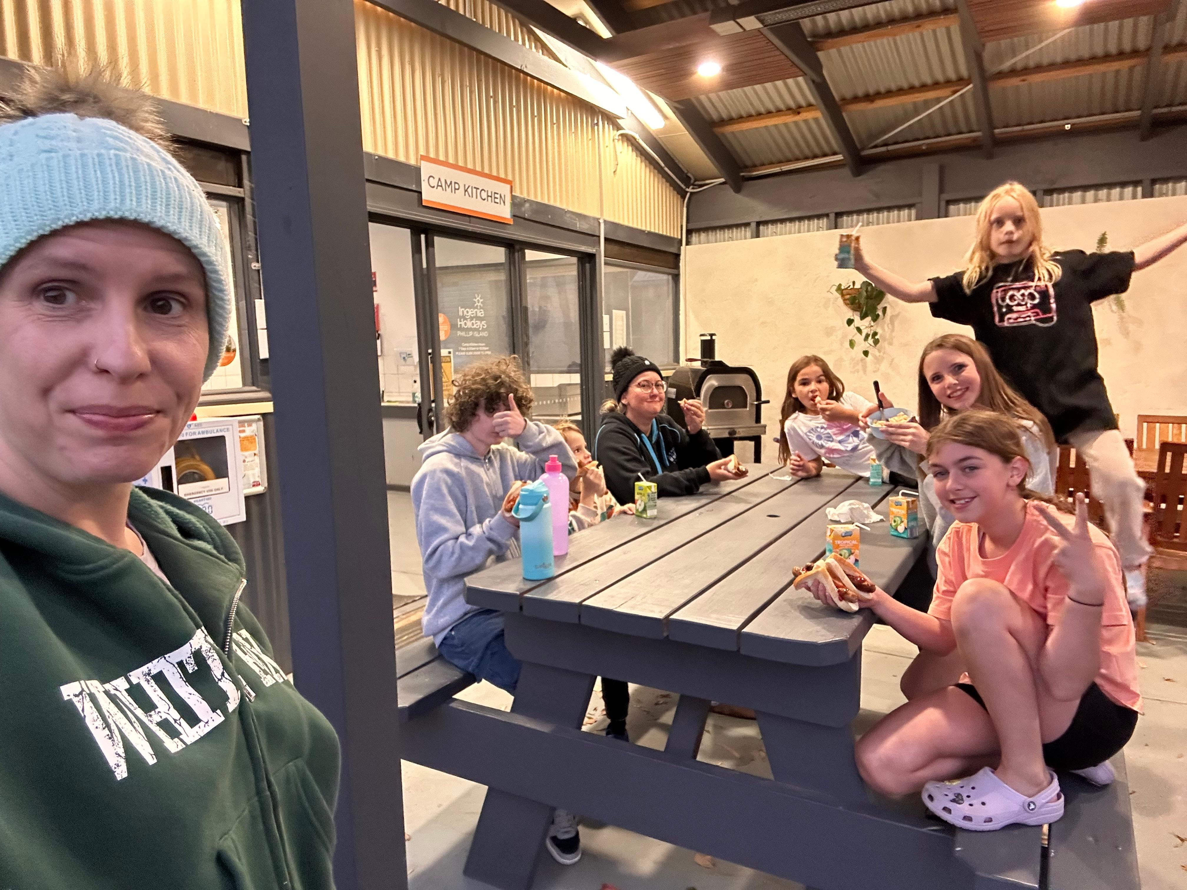 We enjoyed using the camp kitchen! 