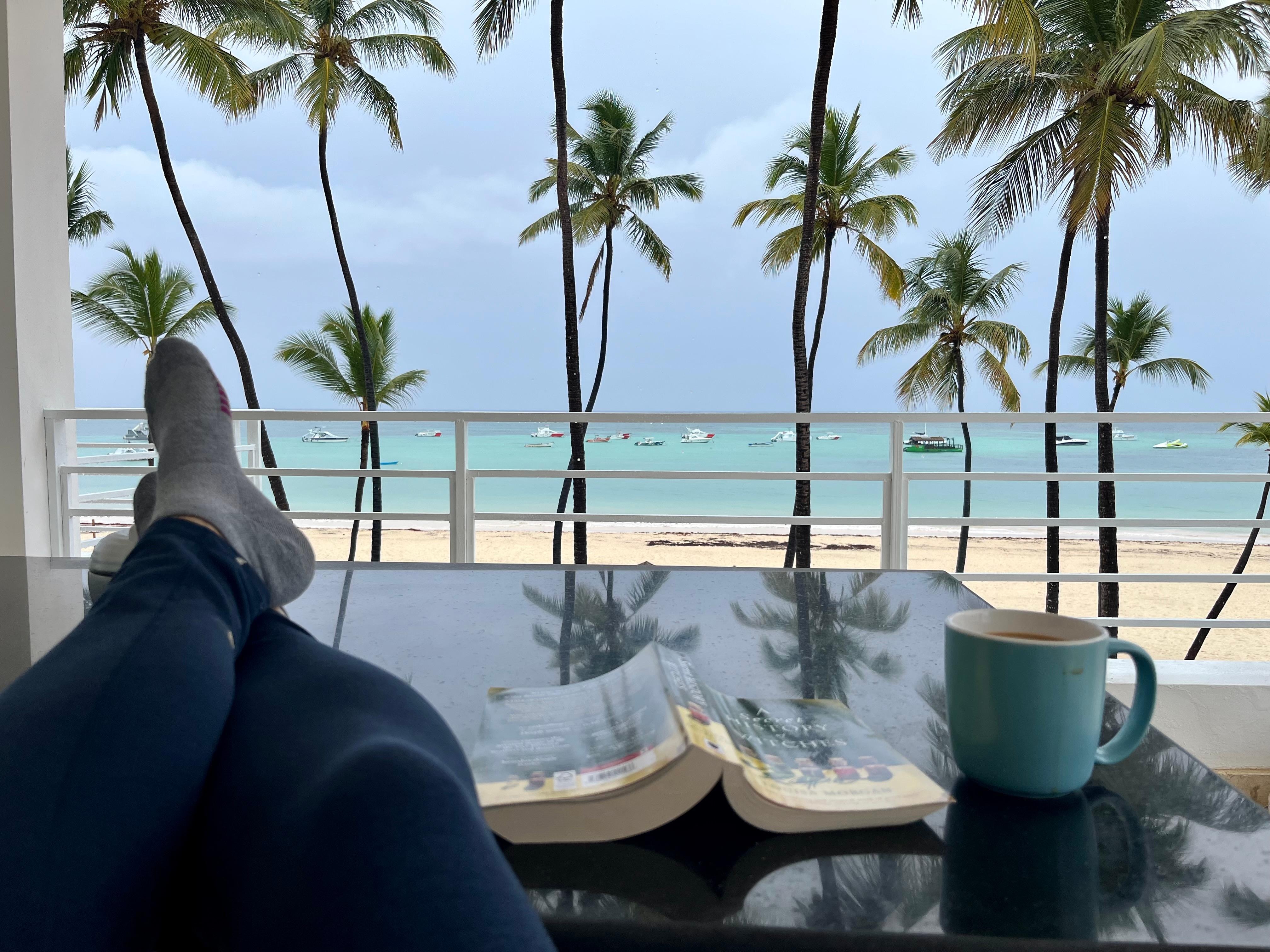 Coffee on the balcony