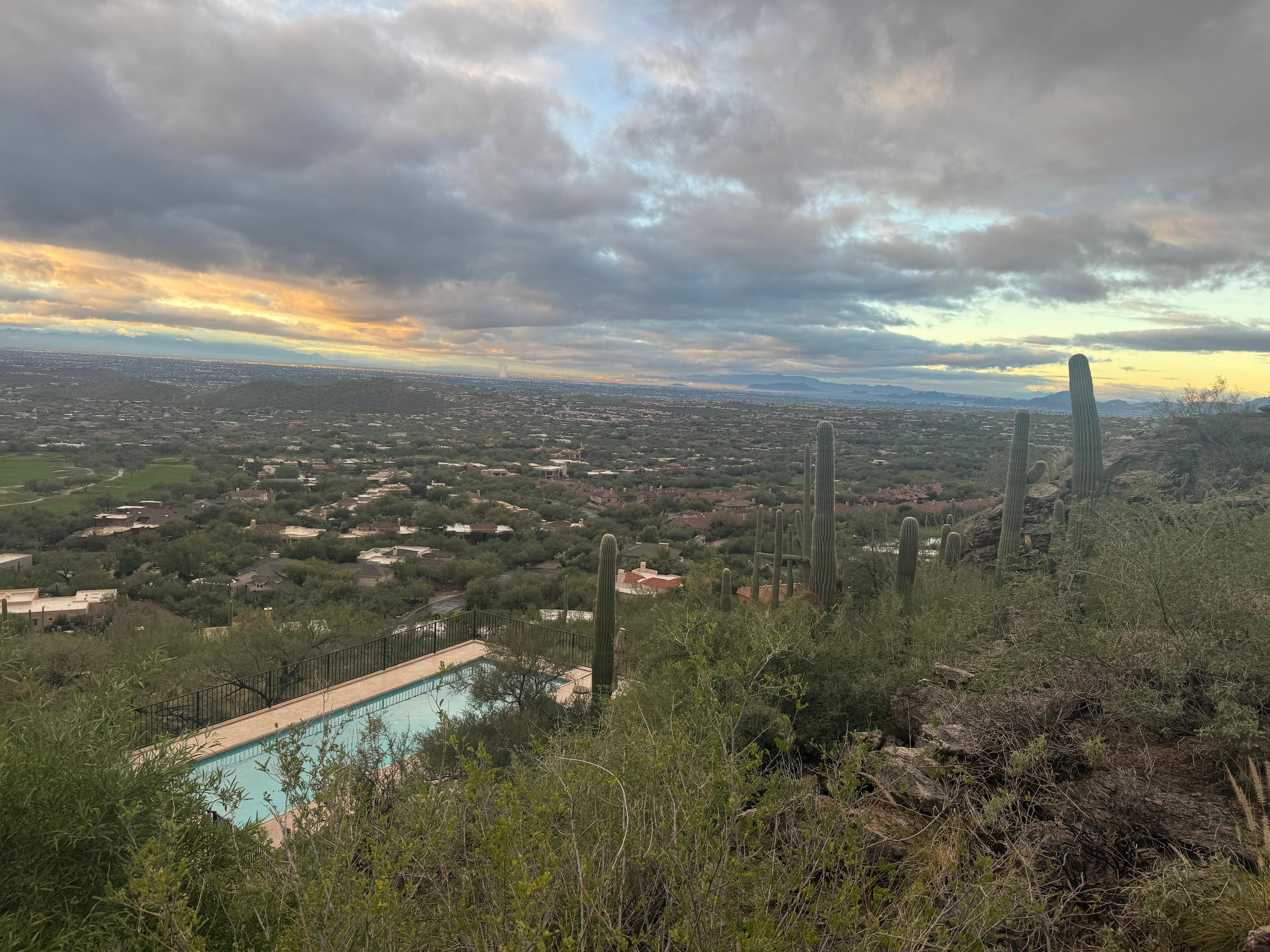 View from deck - front of house. 