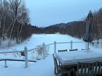 Back yard view from living room