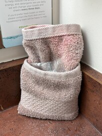 Washcloths bleached and old