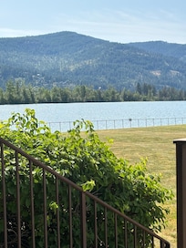 View from the patio. Great place for morning coffee and an evening glass of wine.