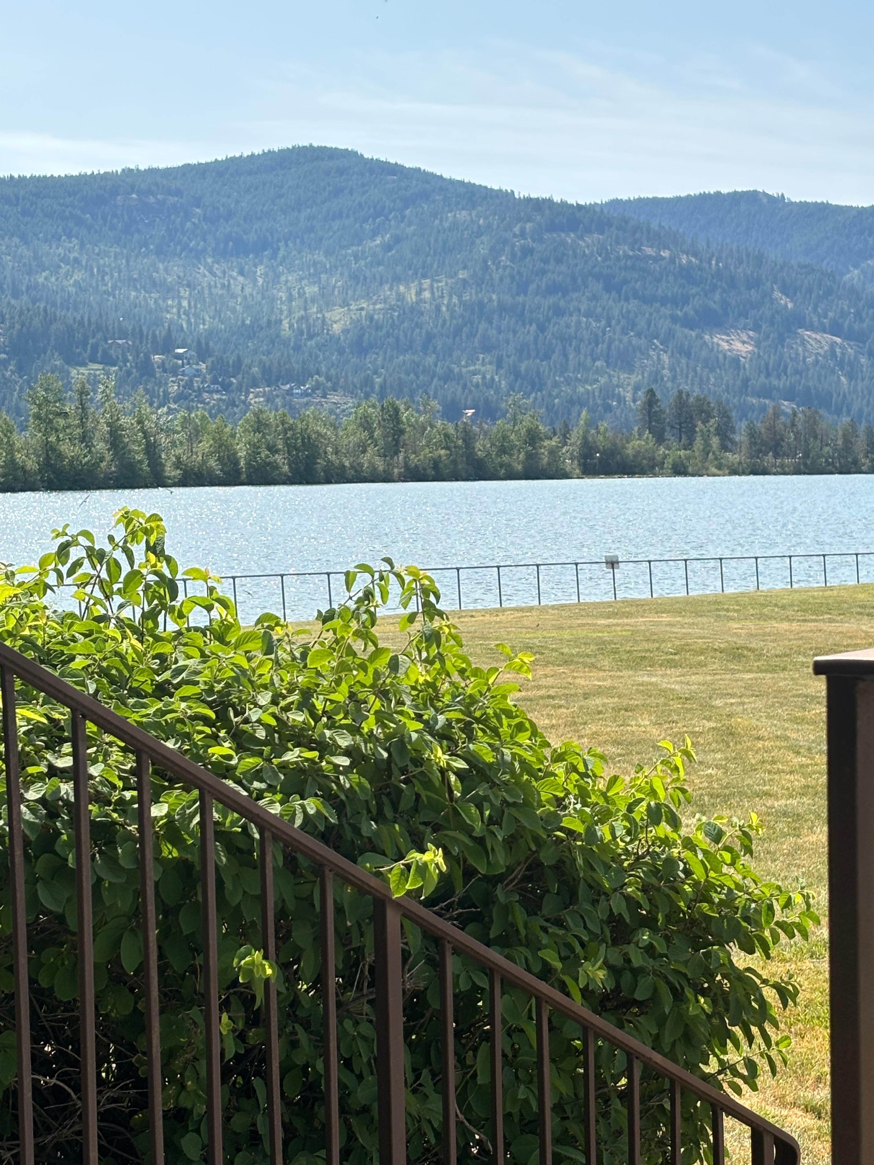 View from the patio. Great place for morning coffee and an evening glass of wine.