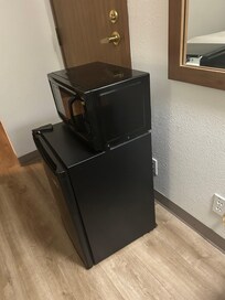 Not even in position. Partially coming out from the wall