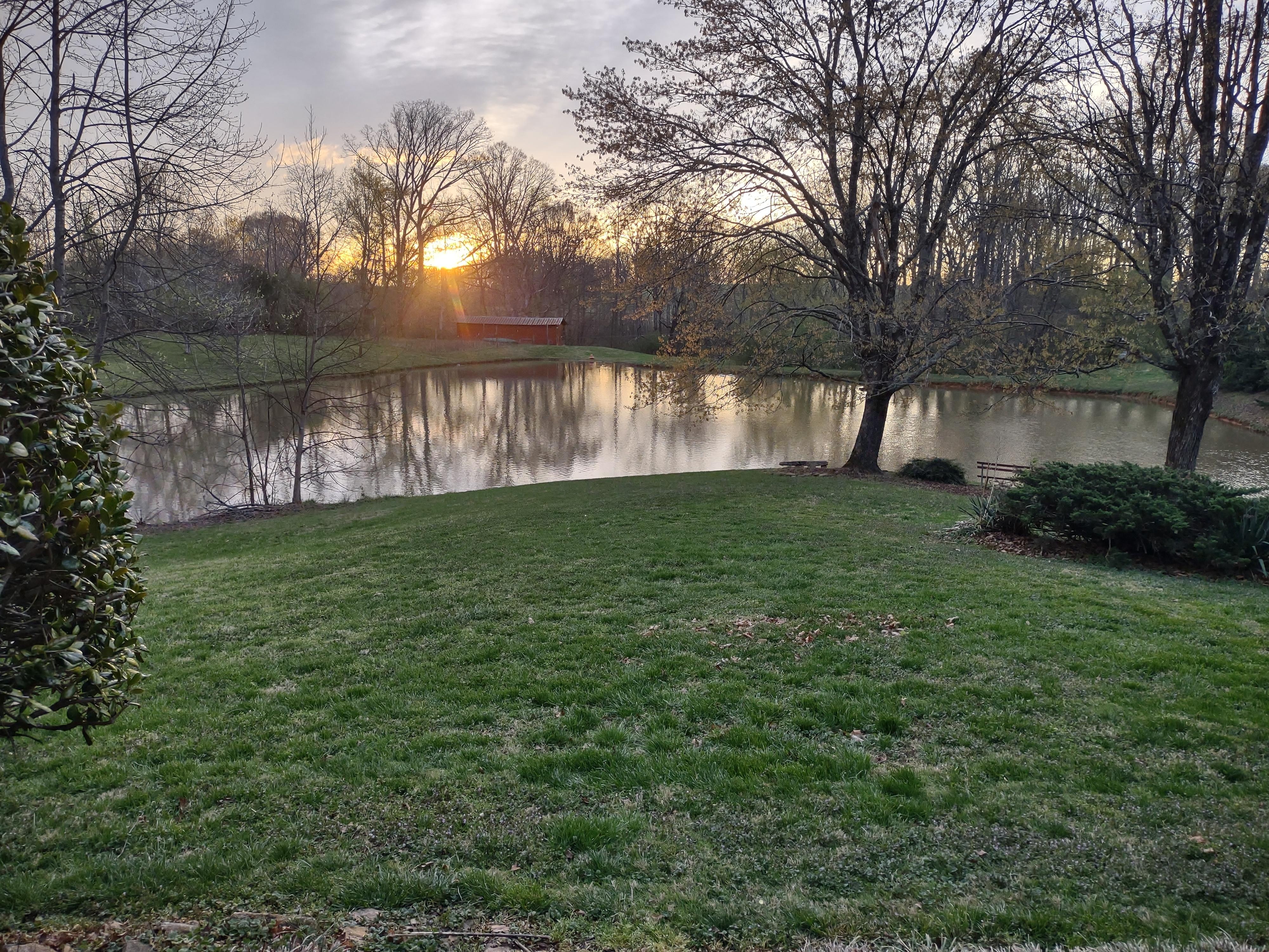 Sunrise on the porch 