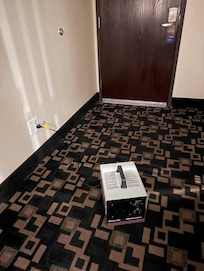Room deodorizer that was plugged in and running right in the middle of the room when we arrived.