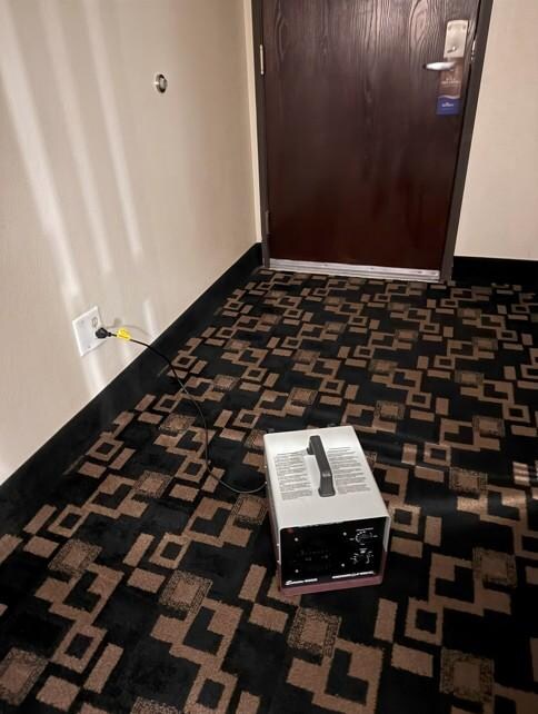 Room deodorizer that was plugged in and running right in the middle of the room when we arrived.