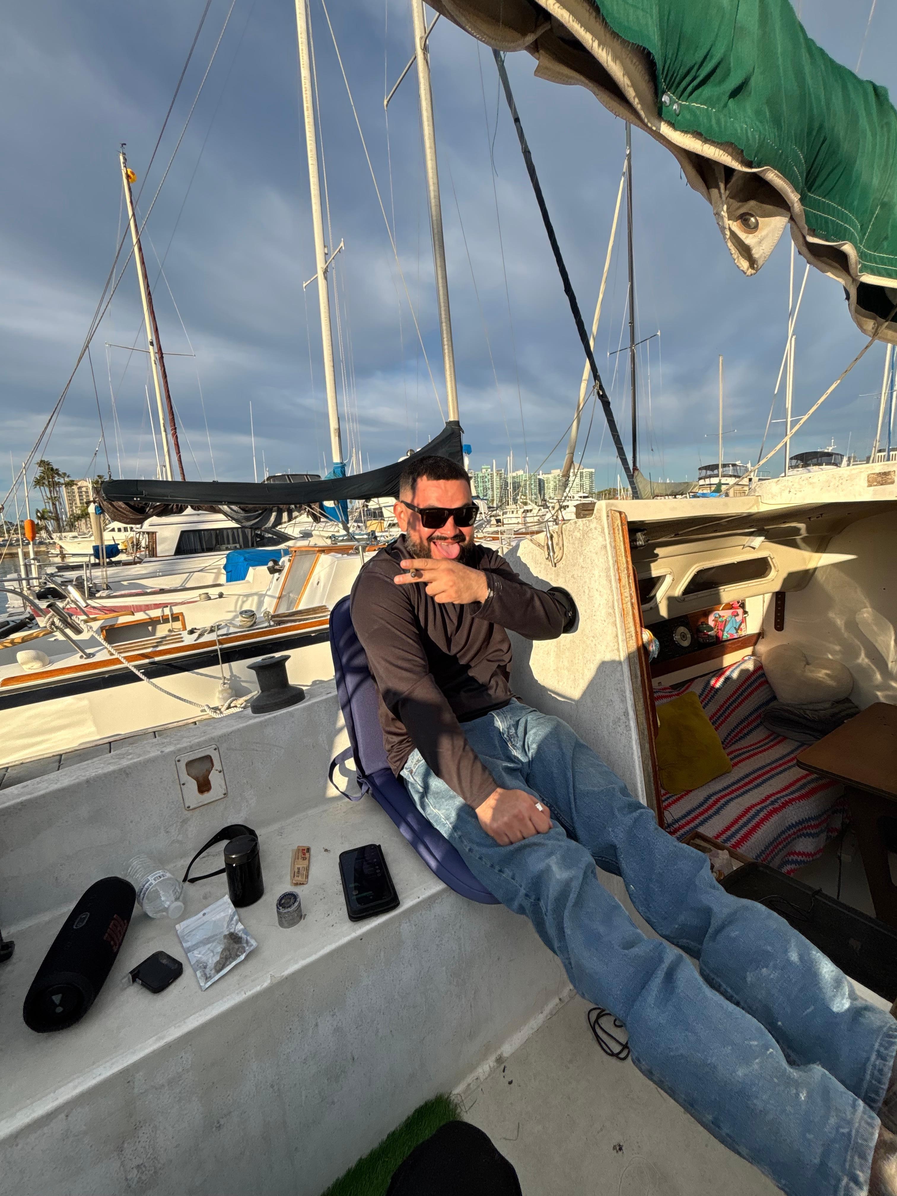 Me and the primo living life , BBQd burgers and later in the week , a big fat steak!!      That's an awesome little spot!!!!    Thank you Esteban, for a great couple of days!!  