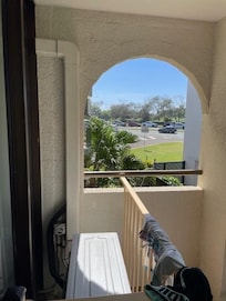Across the road from the beach