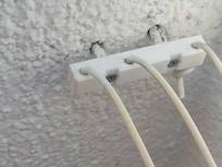 Halterung für die Wäscheleine