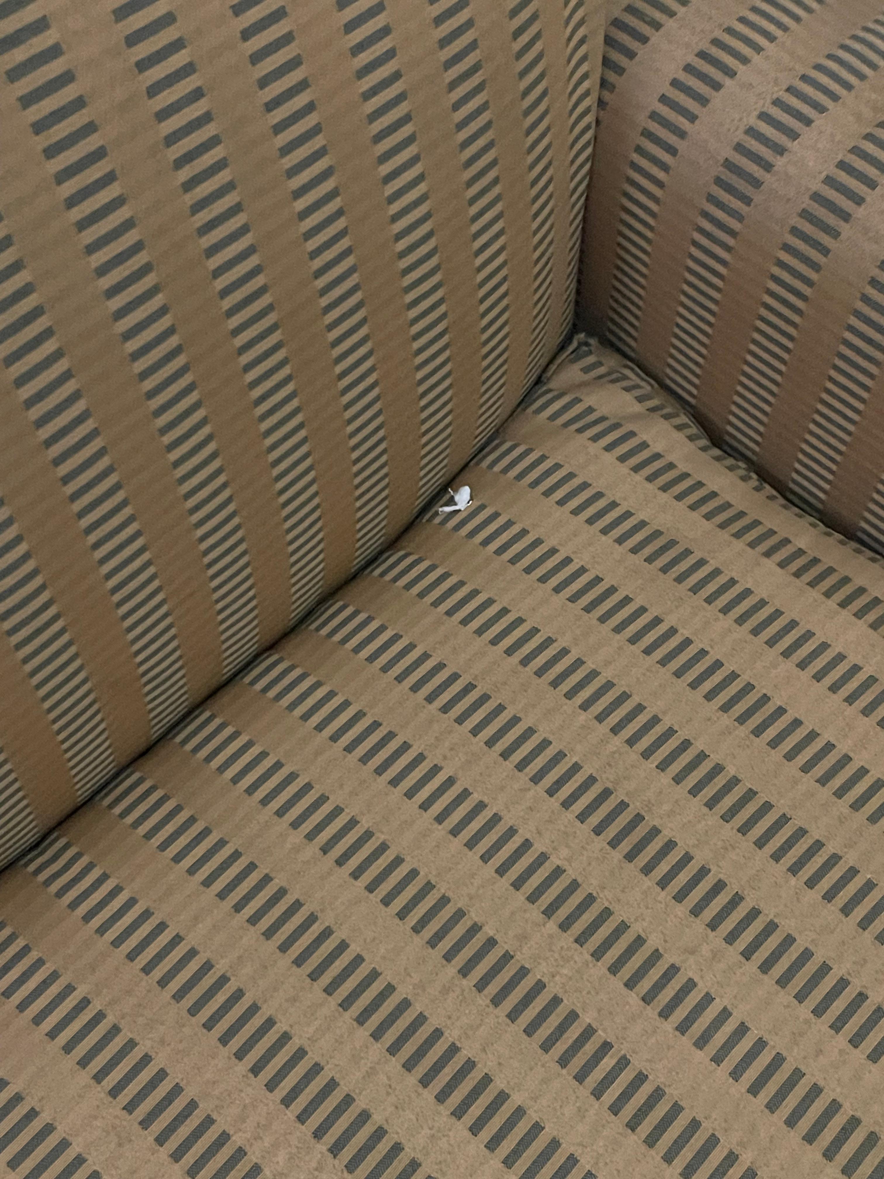 Some of the garbage in the chair