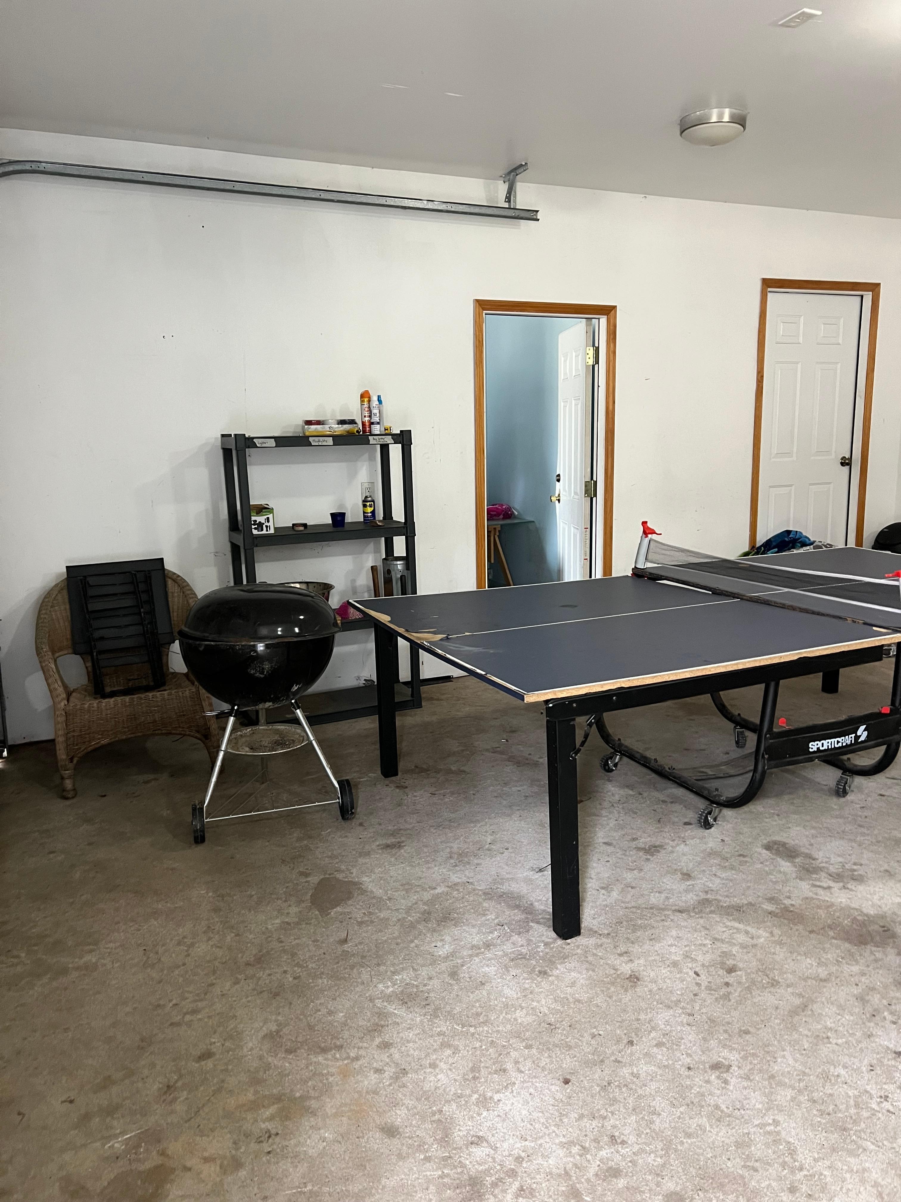 Garage interior and activities 
