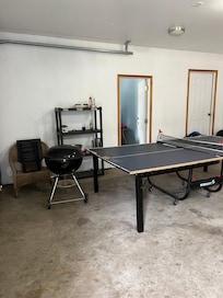 Garage interior and activities