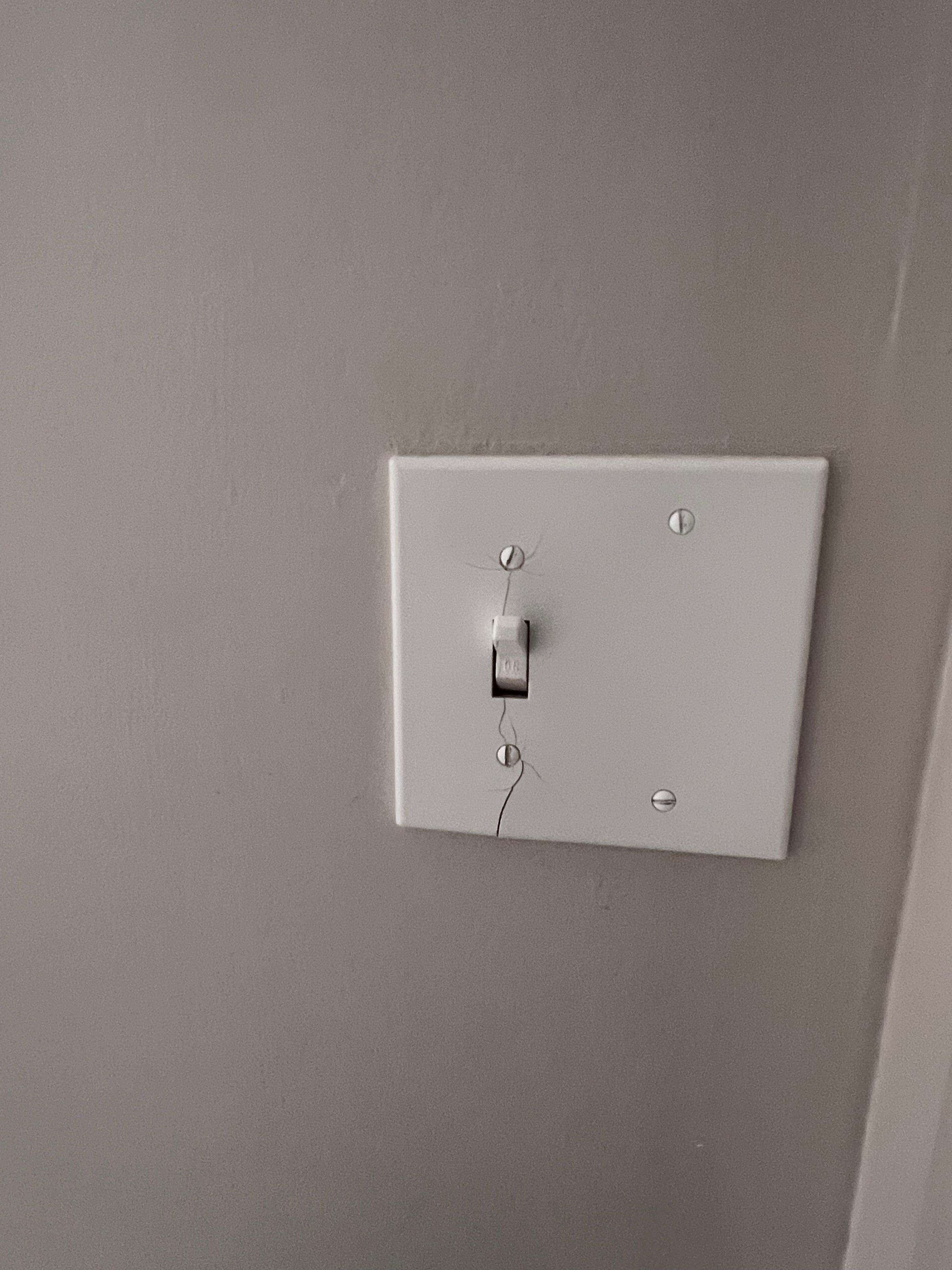 Bathroom light switch
