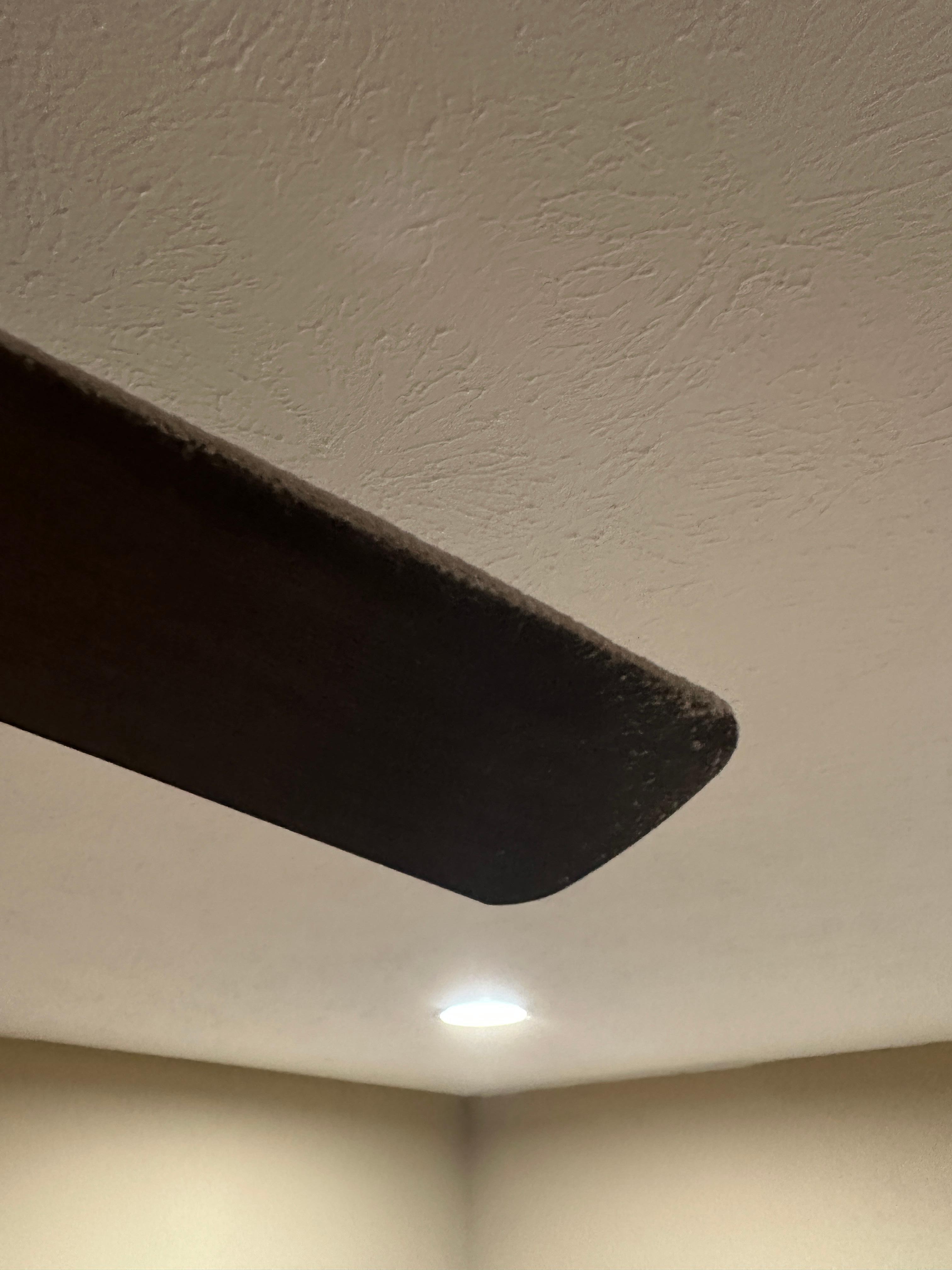 1/2” dust on all ceiling fans