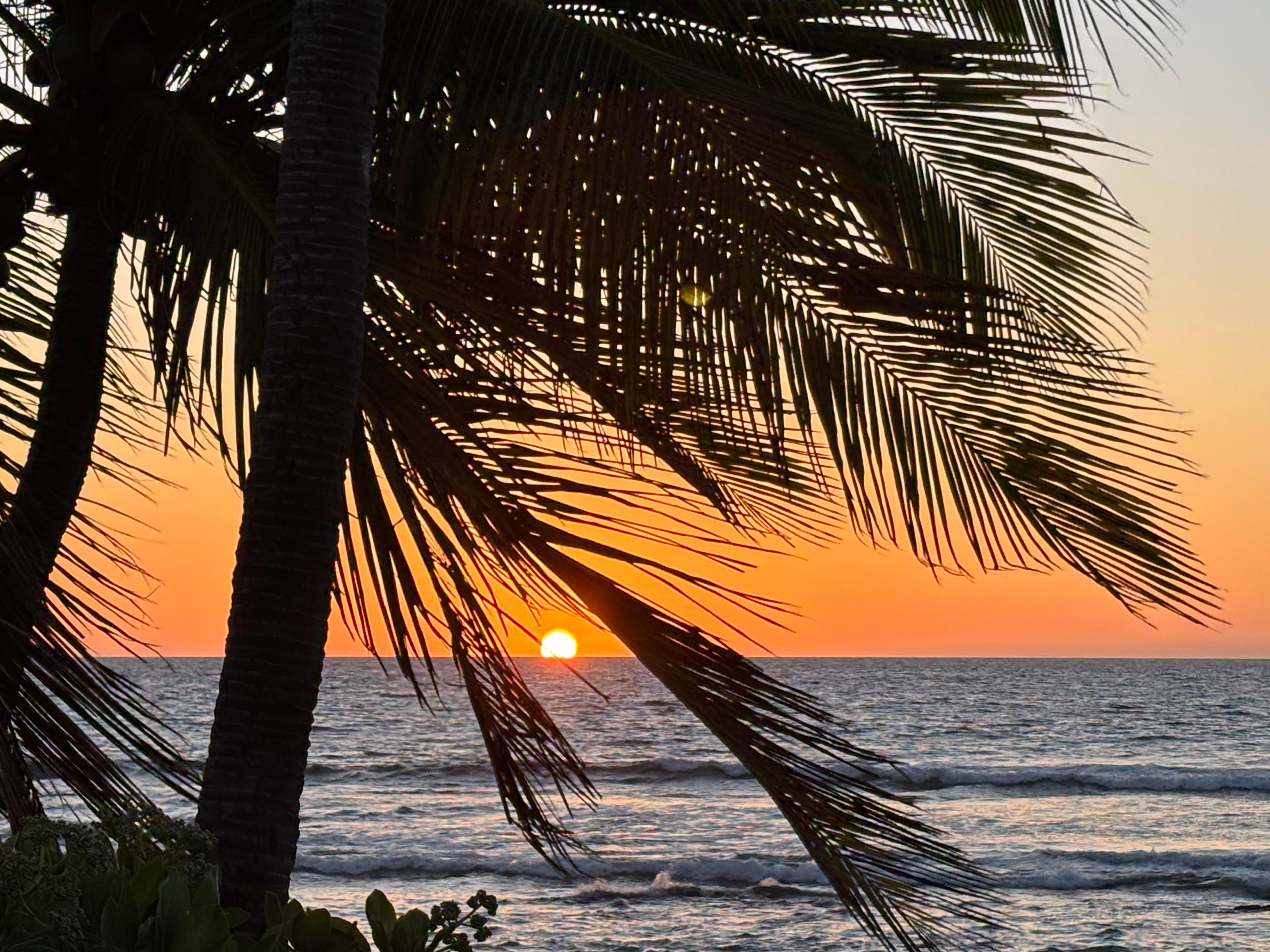 Sunset from deck