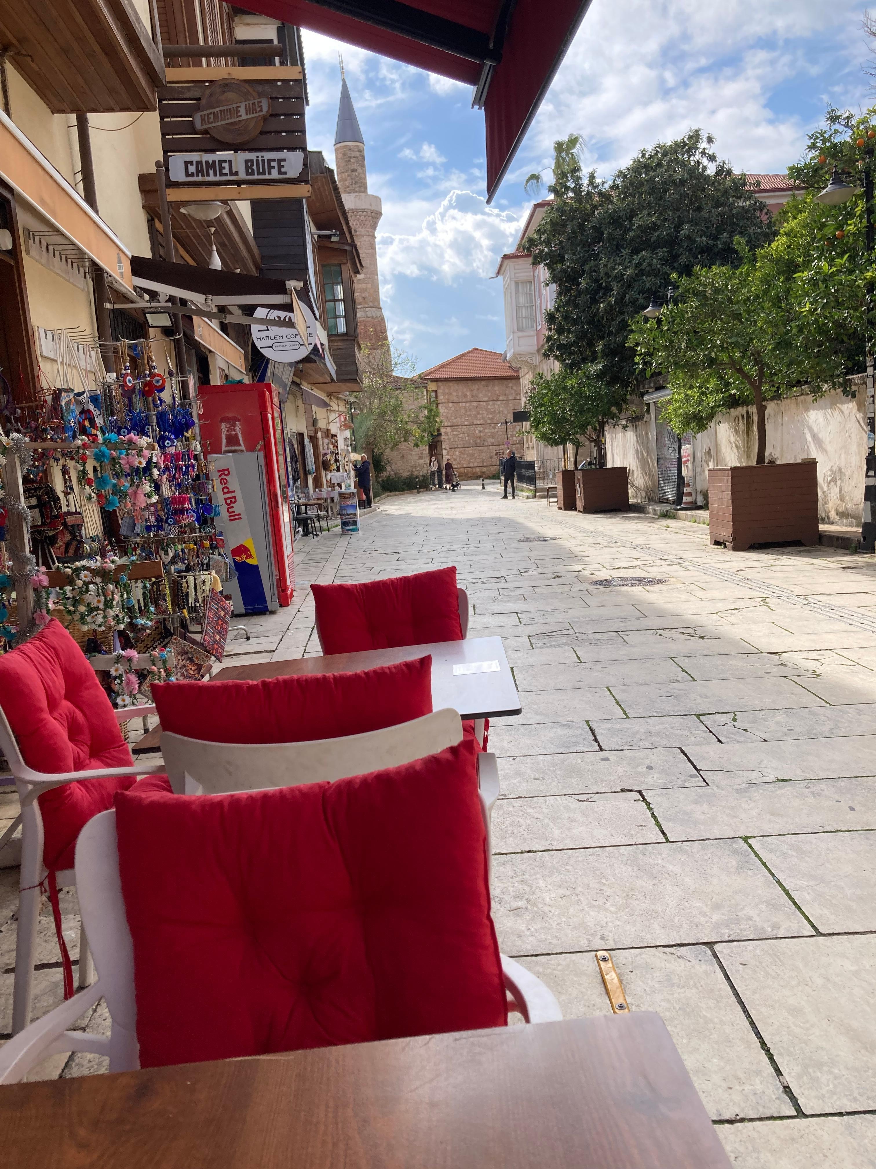 My coffee place at the front