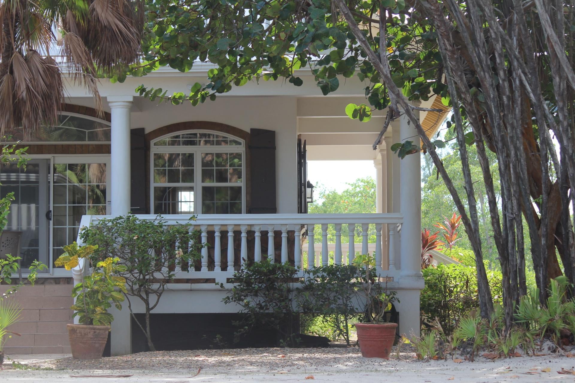 Looking from the pier to the house. It's 51 paces (I'm 5'4") from the house to the pier!