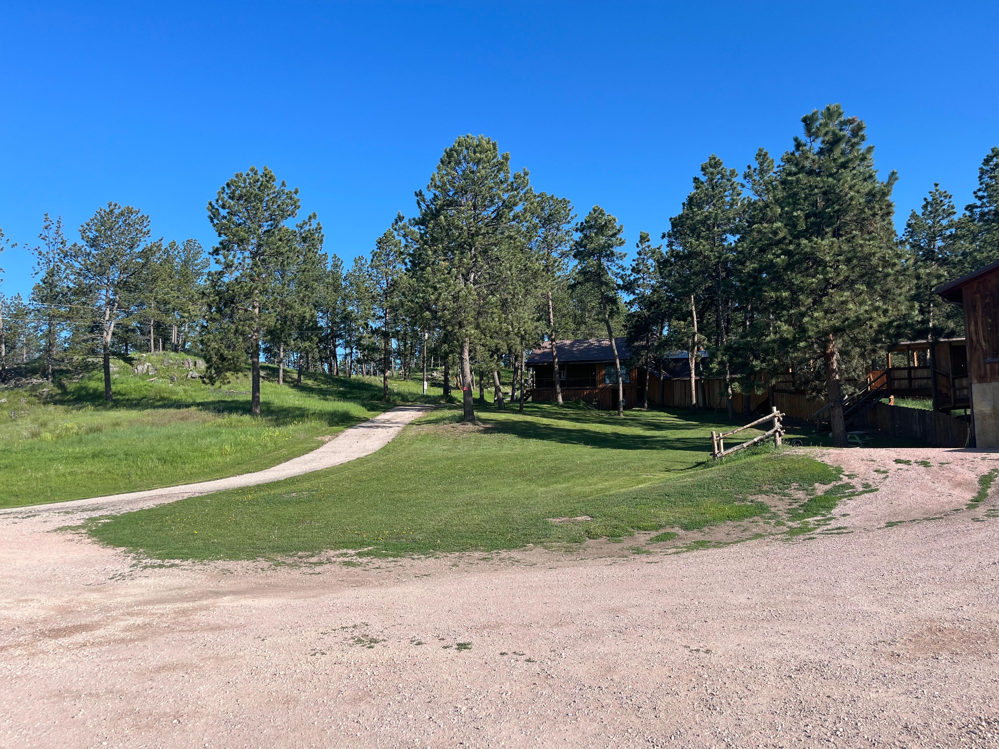 Driving up to the cabin