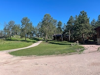 Driving up to the cabin