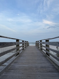 Pathway to the beach directly across from the house