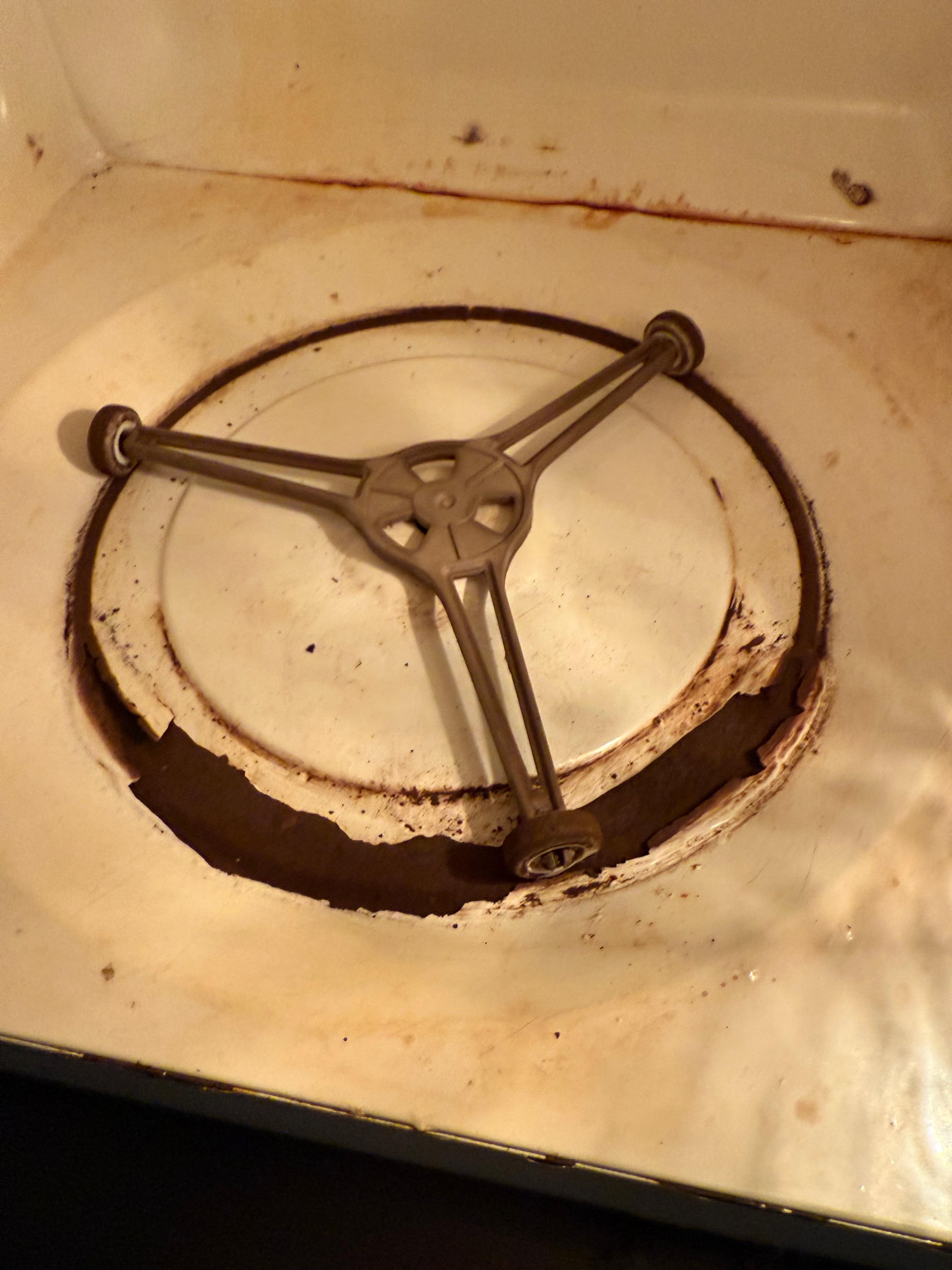 Inside the microwave