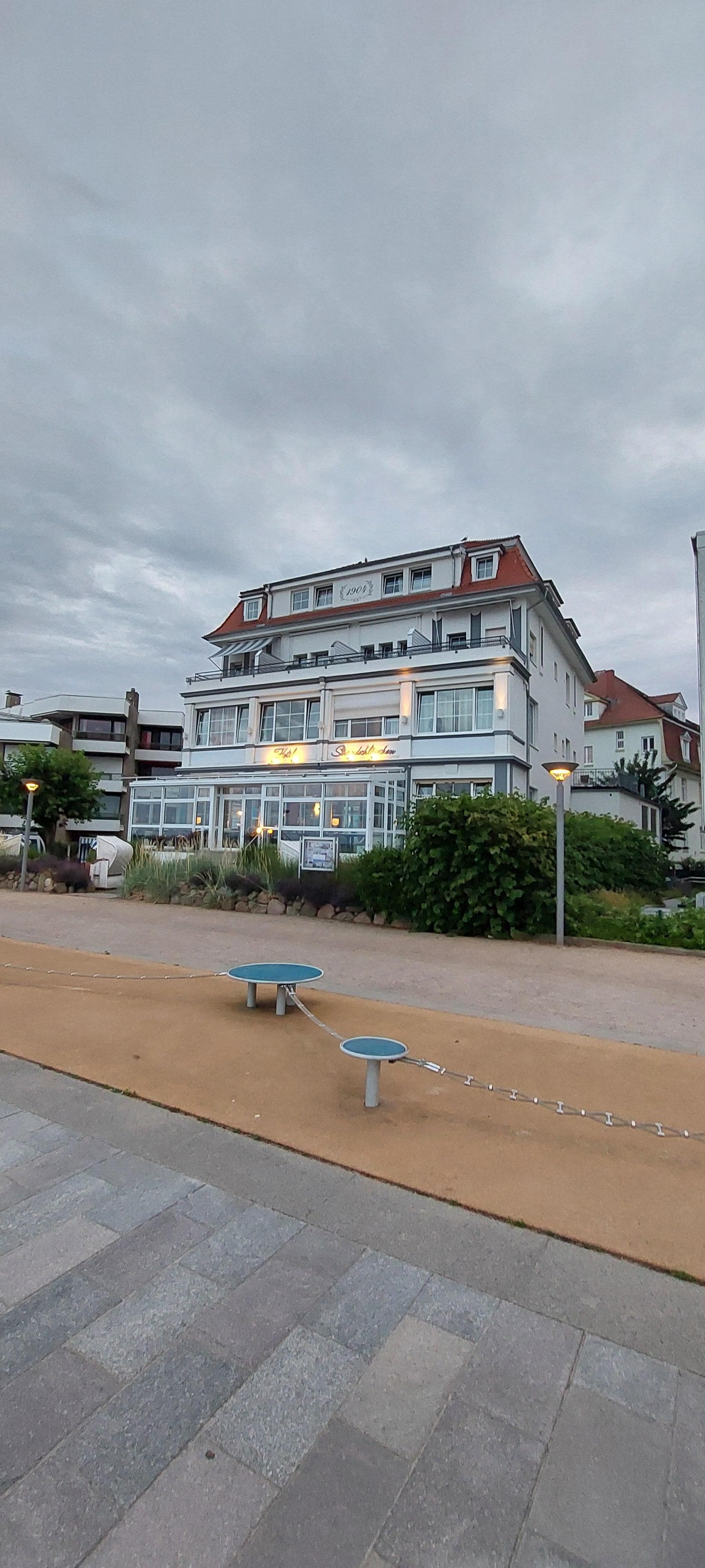 Hotel from the beach walk