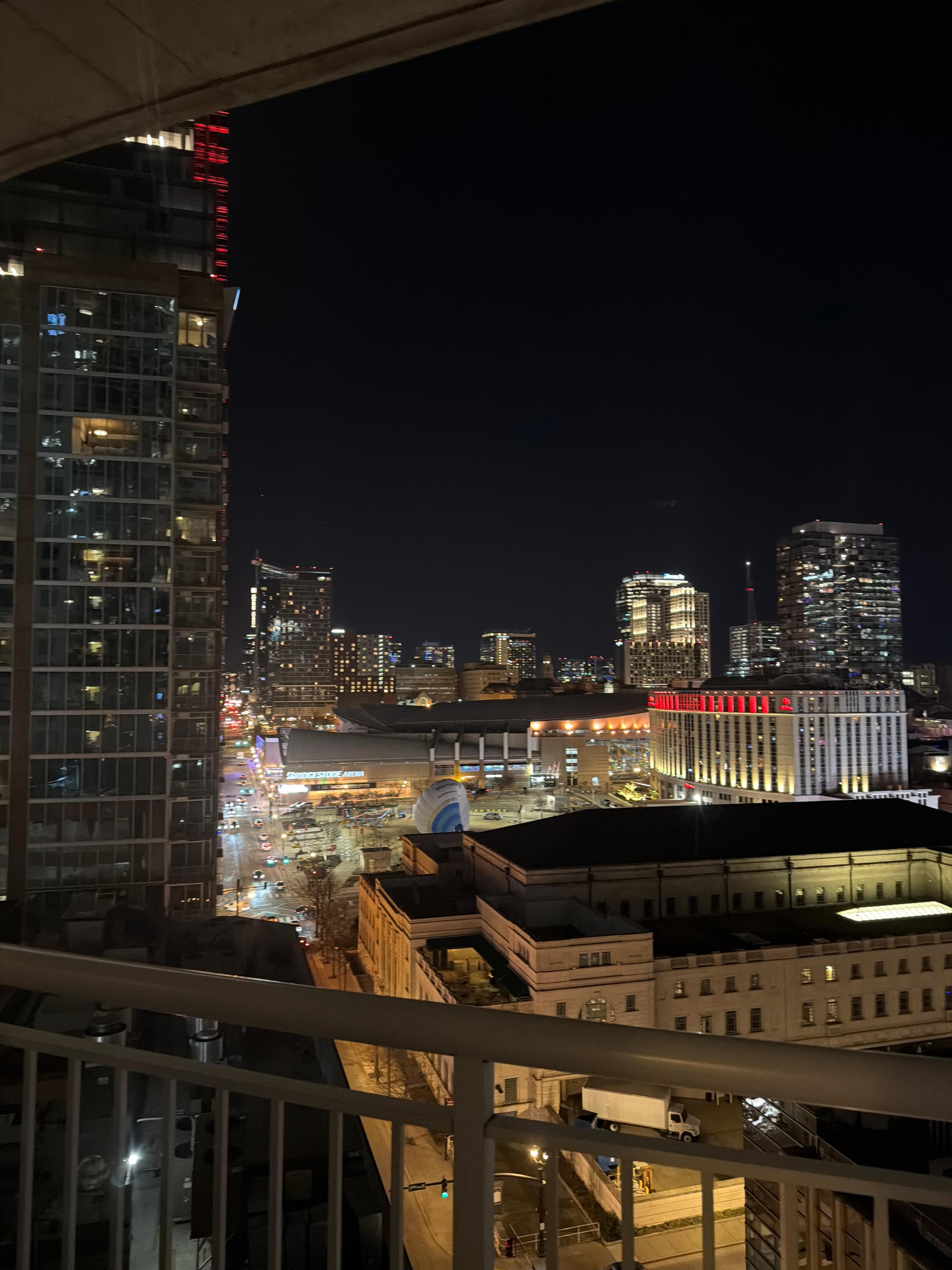 View looking downtown to Broadway 