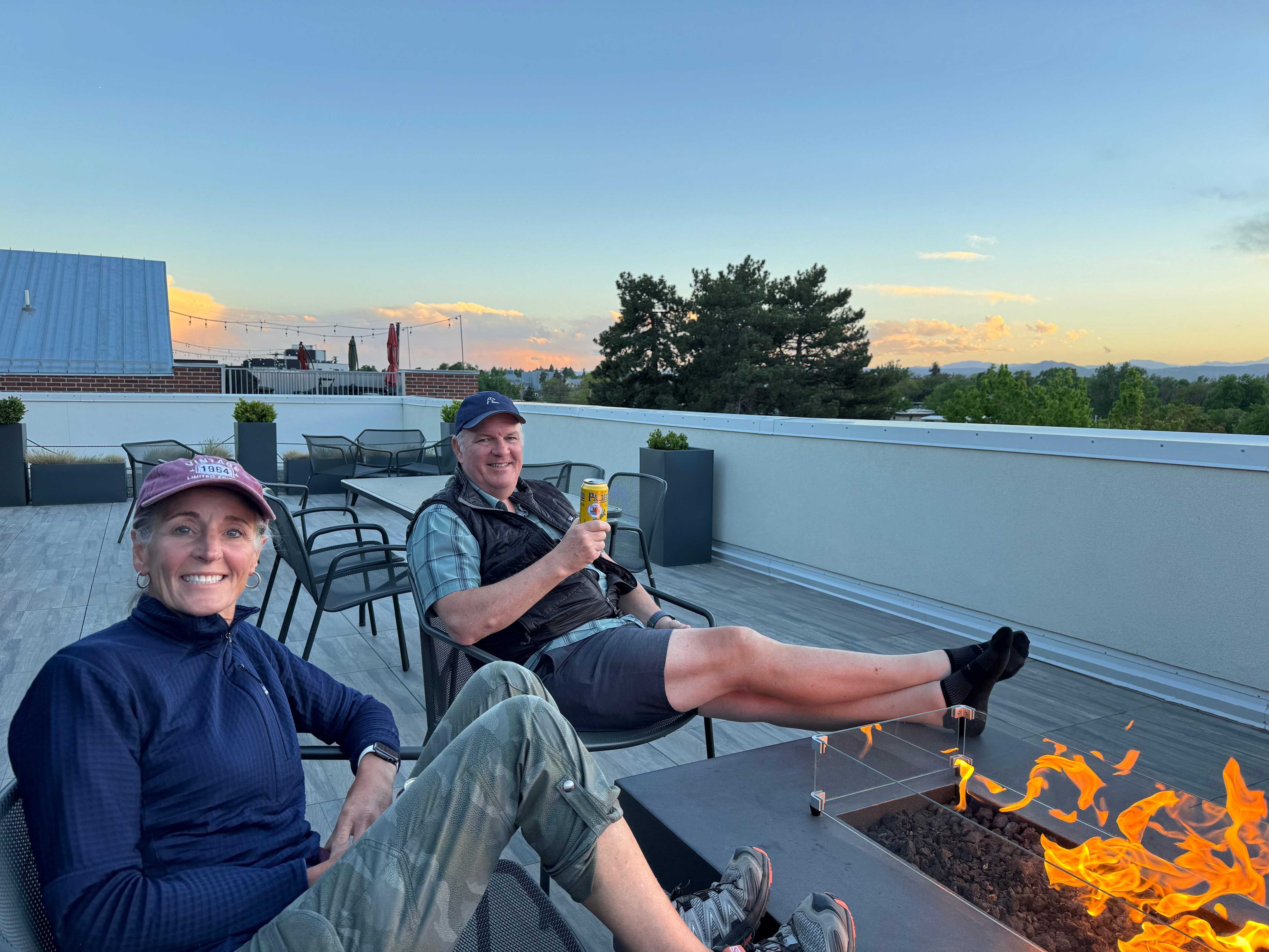 Rooftop BBQ and fire pitt...use it if you go - it'll be all yours!
