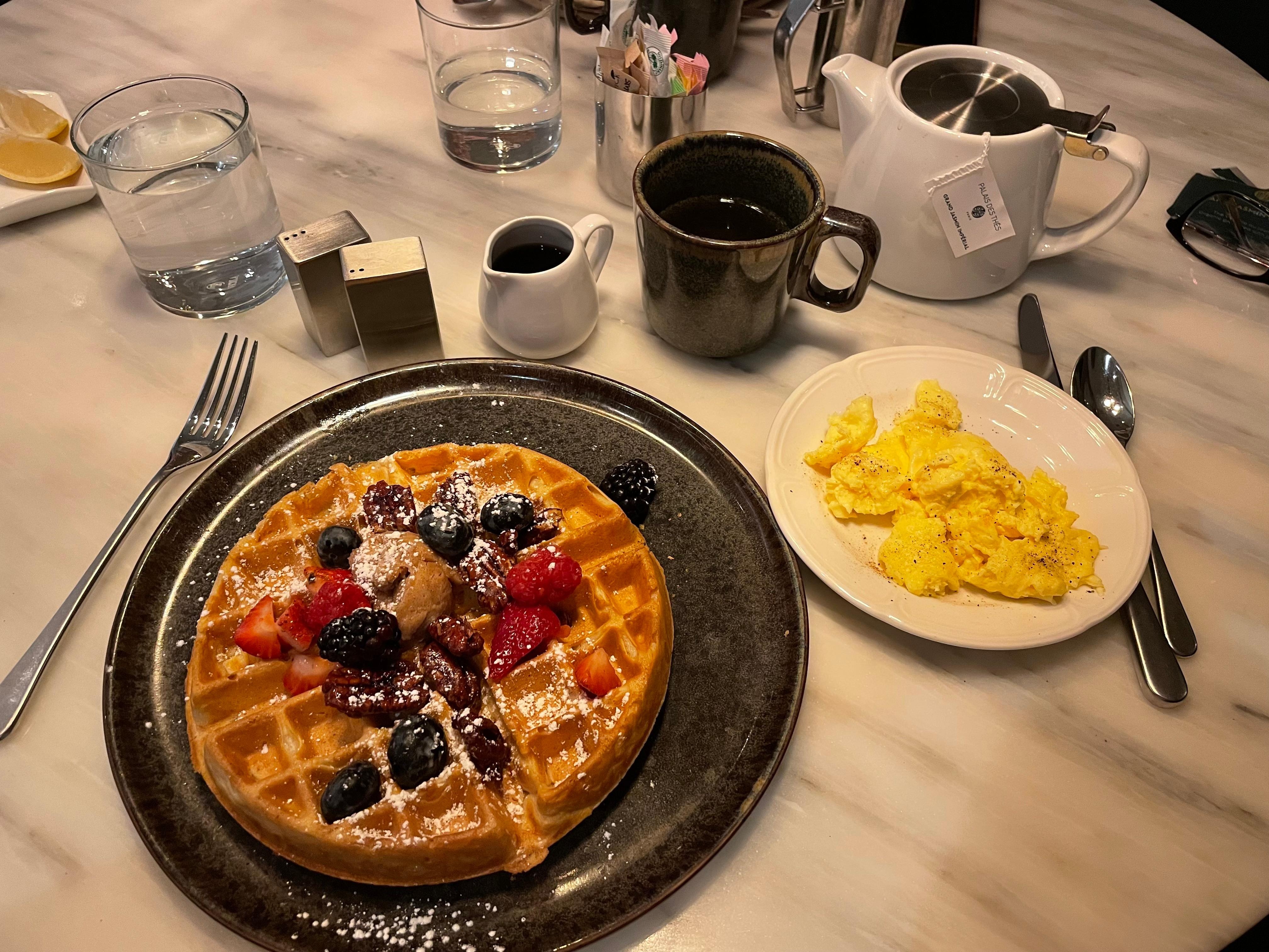 Texas Pecan Berry Waffle