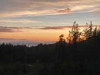 Sunset over the strait