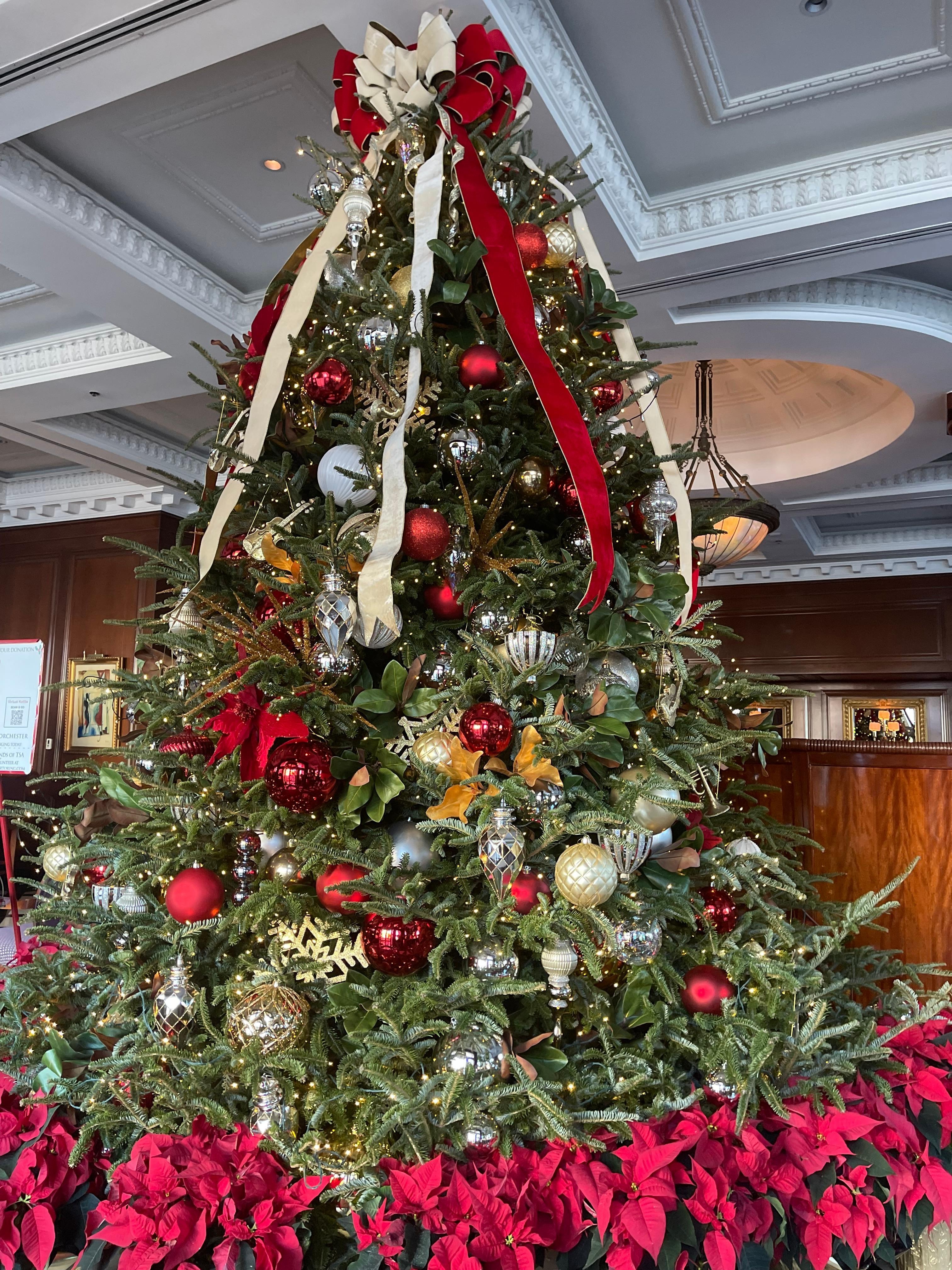 Beautifully decorated for the holidays 