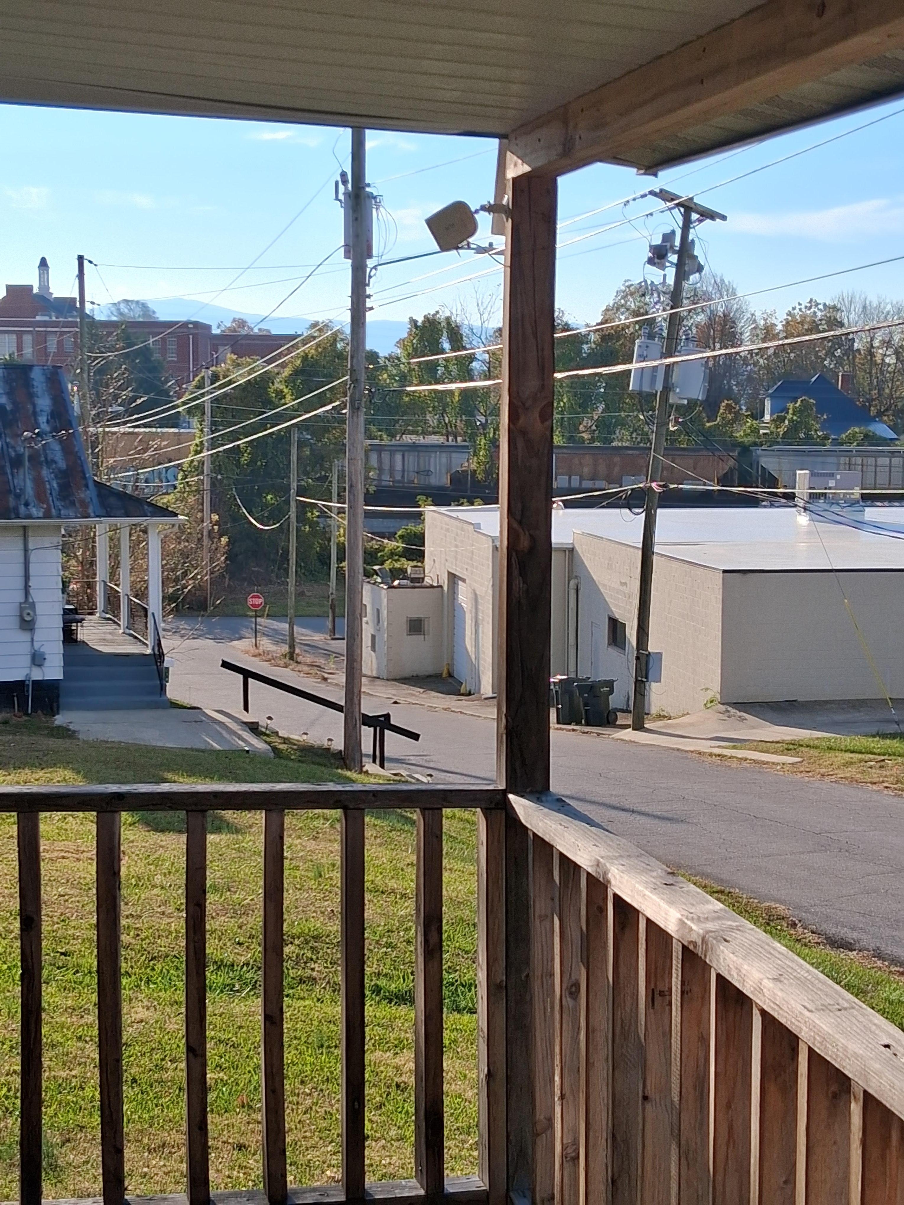 This is how close the house is to the train track.