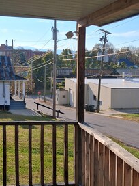 This is how close the house is to the train track.
