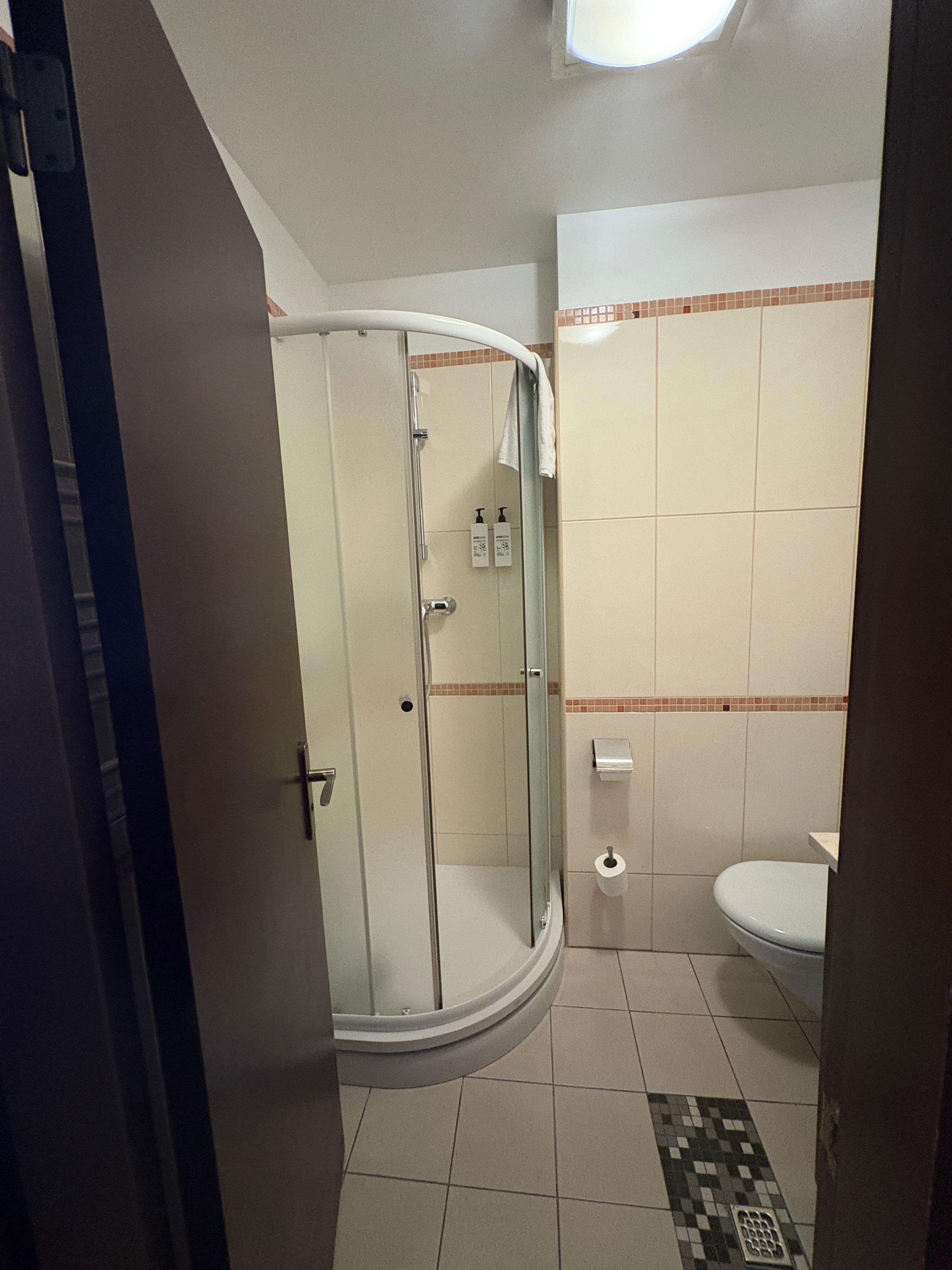 Smaller than a cruise ship shower