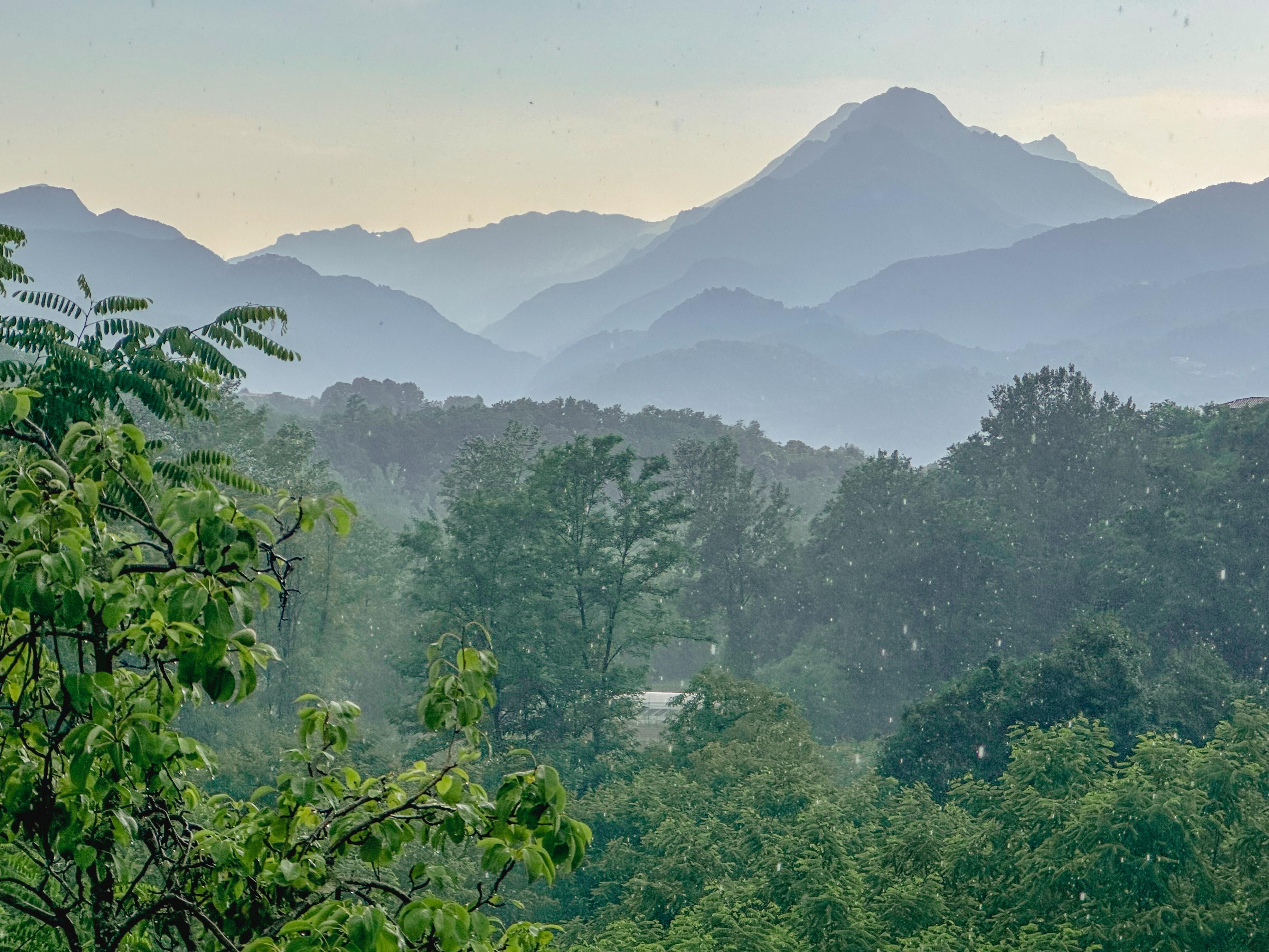 View after the rain