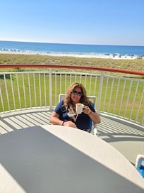 Breakfast on the balcony